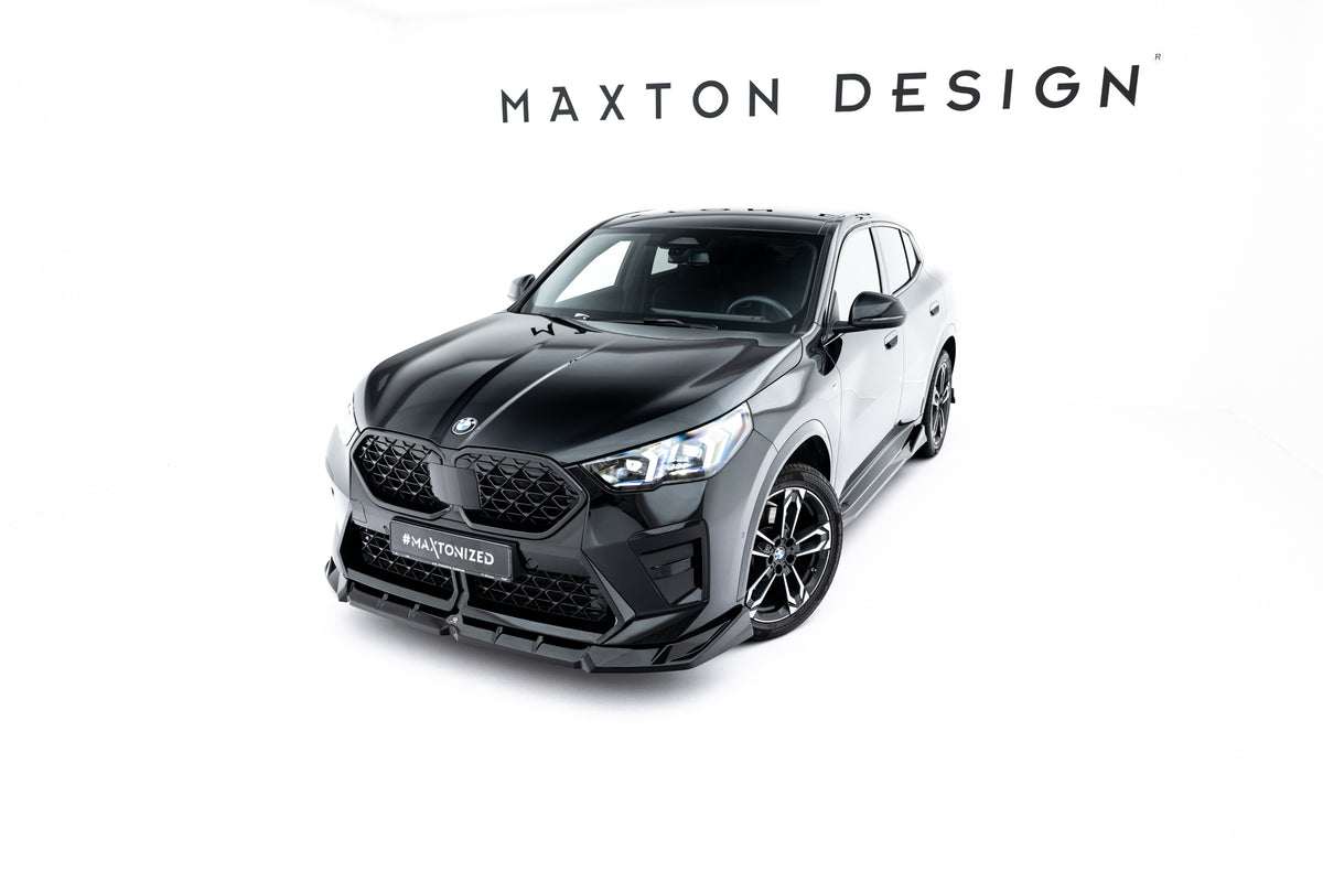 Street+ Spoilerlippe Front Ansatz passend für BMW X2 M-Paket / iX2 U10 schwarz Hochglanz – Ansicht 5