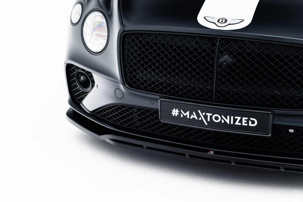 Street+ Spoilerlippe Front Ansatz passend für Bentley Continental GT Coupe Mk3 schwarz Hochglanz – Ansicht 5