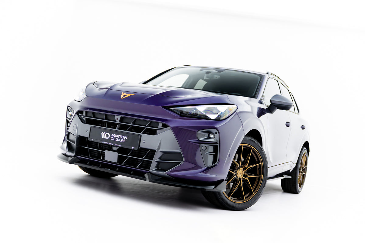 Street+ Spoilerlippe Front Ansatz V.1 passend für Cupra Terramar Mk1 schwarz Hochglanz – Ansicht 4