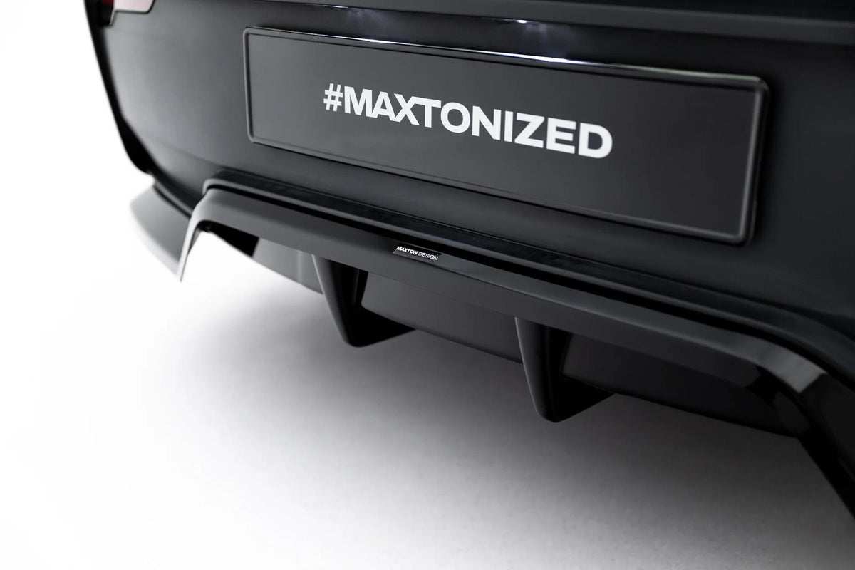 Street+ Mittlerer Diffusor RACE passend für Tesla Model Y Premium Mk1 Facelift schwarz Hochglanz – Ansicht 4