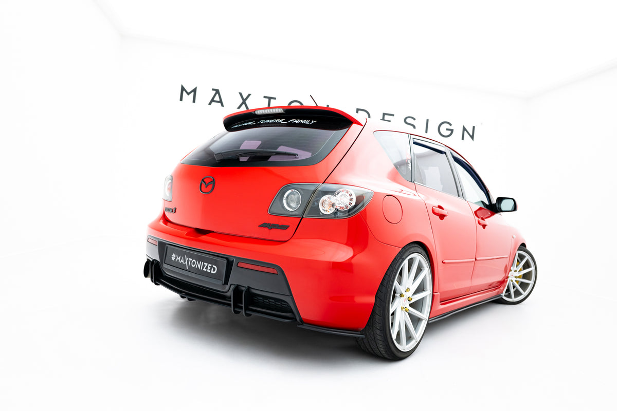 Street Pro Heck Ansatz Flaps Diffusor passend für Mazda 3 MPS Mk1  EU Version – Ansicht 4