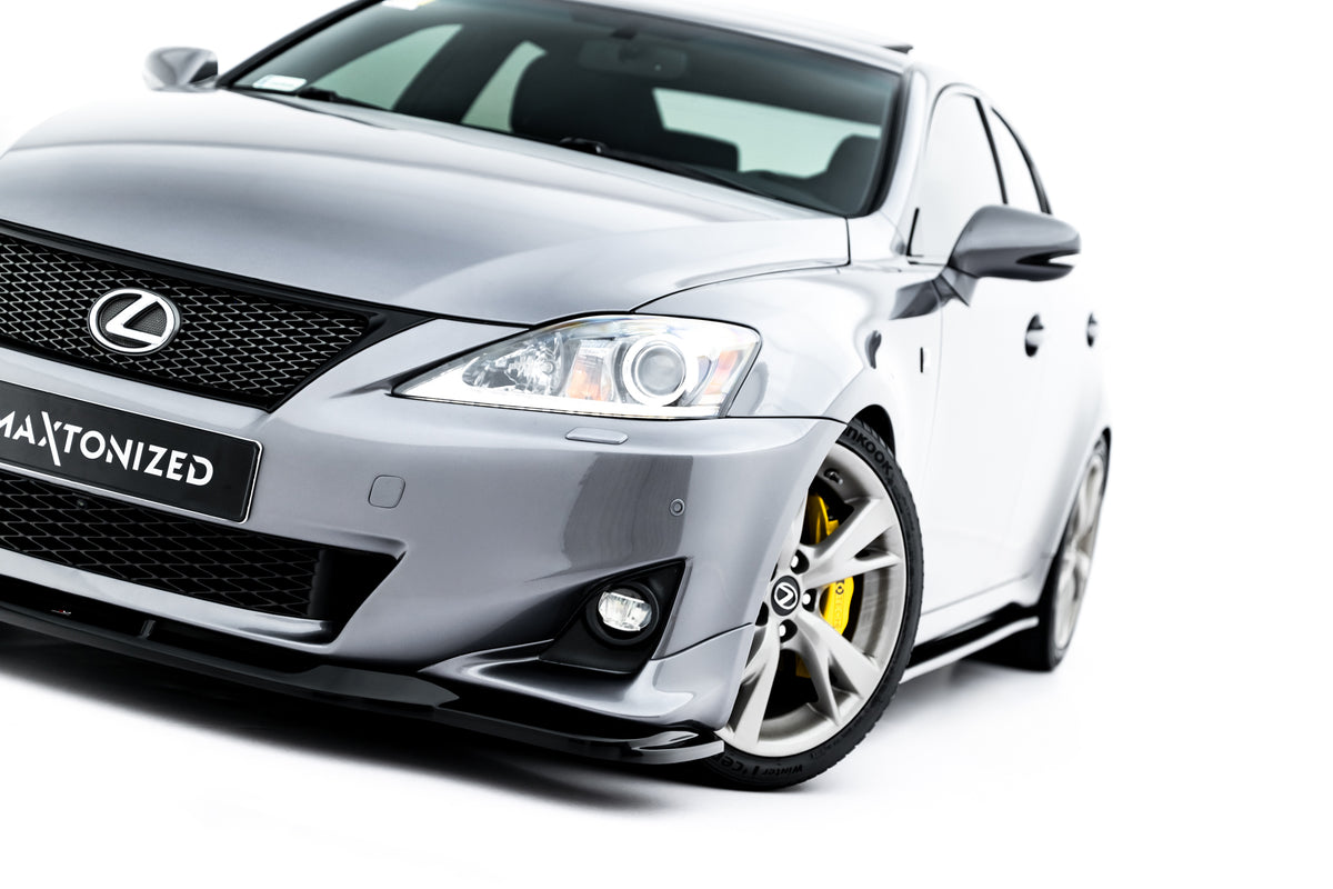 Street+ Spoilerlippe Front Ansatz passend für Lexus IS F-Sport Mk2 (XE20) Facelift schwarz Hochglanz – Ansicht 6
