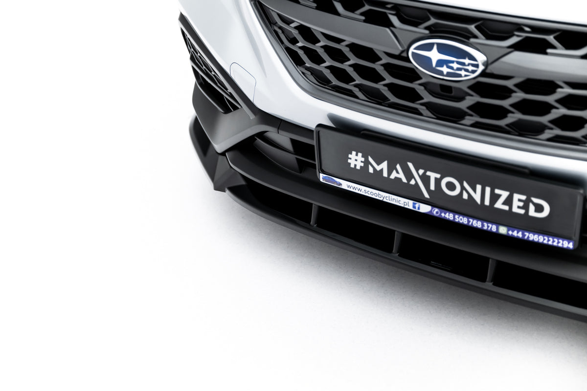 Street+ Spoilerlippe Front Ansatz V.1 passend für Subaru WRX STI Mk2 schwarz Hochglanz – Ansicht 5