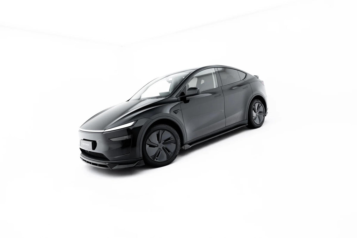 Street+ Seitenschweller Leisten passend für Tesla Model Y Premium Mk1 Facelift schwarz Hochglanz – Ansicht 1