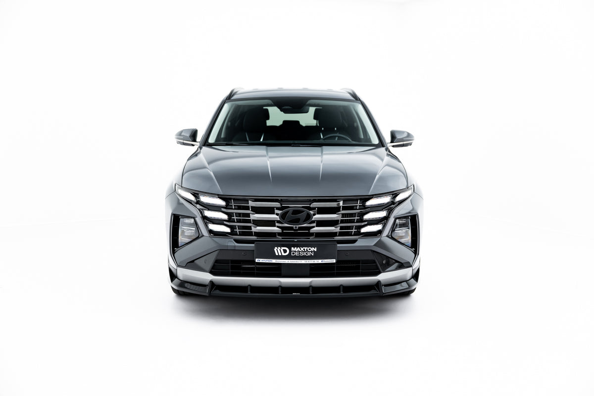 Street+ Spoilerlippe Front Ansatz passend für Hyundai Tucson Mk4 Facelift schwarz Hochglanz – Ansicht 3