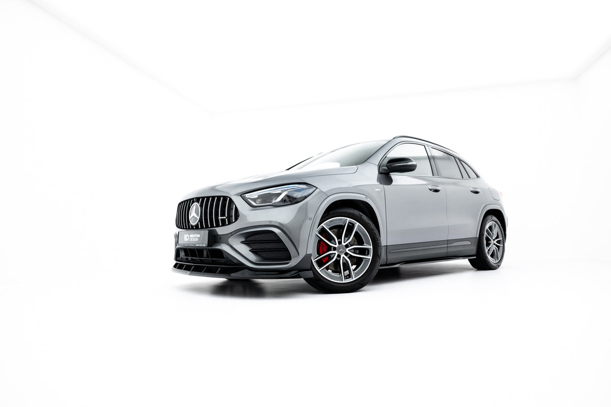 Street+ Seitenschweller Leisten passend für Mercedes-AMG GLA 35 H247 Facelift schwarz Hochglanz – Ansicht 4