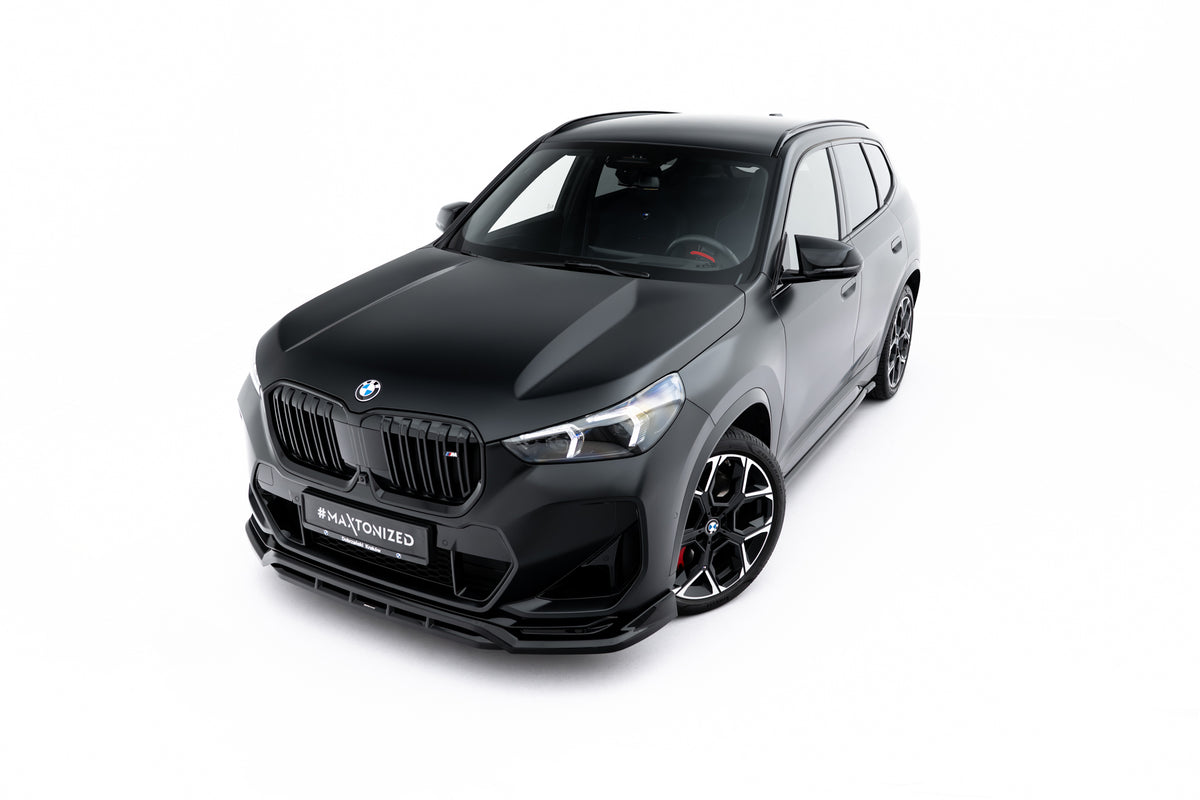 Street+ Spoilerlippe Front Ansatz passend für BMW X1 M35i U11 schwarz Hochglanz – Ansicht 2