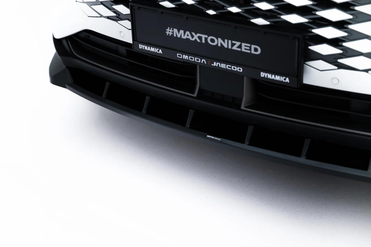 Street+ Spoilerlippe Front Ansatz passend für Omoda 9 Mk1 schwarz Hochglanz – Ansicht 2