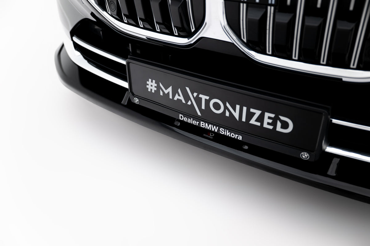 Street+ Spoilerlippe Front Ansatz V.2 passend für BMW 7 G70 schwarz Hochglanz – Ansicht 3