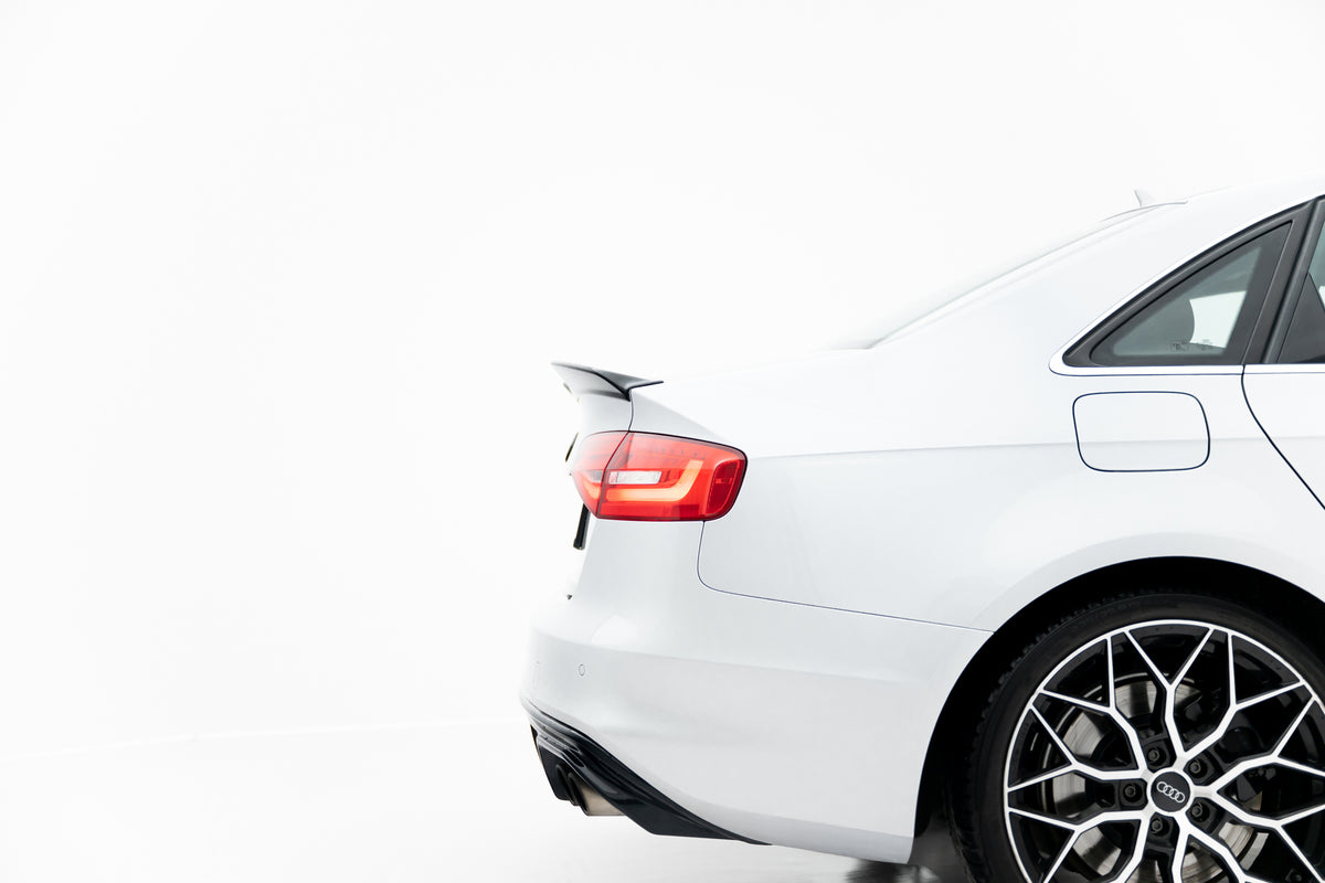 Heckspoiler Lippe 3D Audi S4 Limousine B8 Facelift schwarz Hochglanz – Ansicht 4