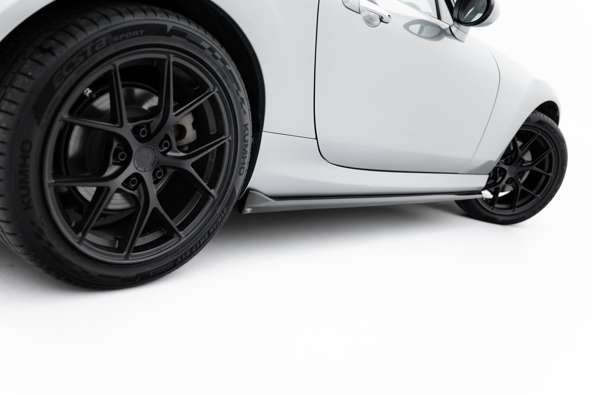 Street+ Seitenschweller Leisten passend für Mazda MX-5 Mk3 (NC) Facelift schwarz Hochglanz – Ansicht 3