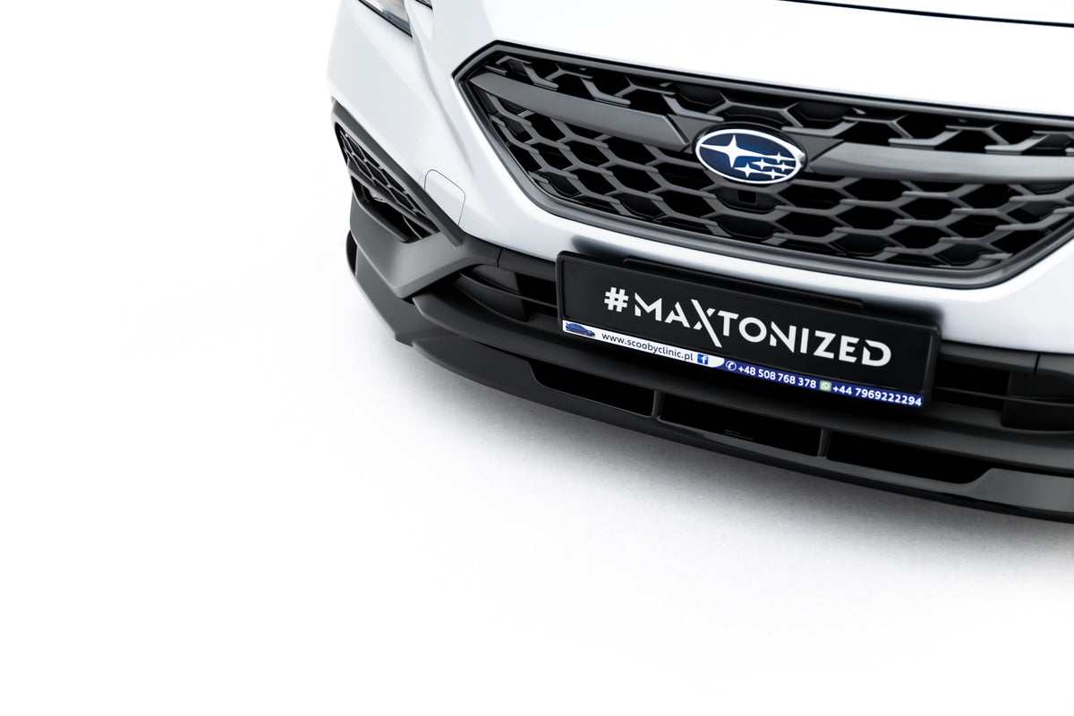 Street+ Spoilerlippe Front Ansatz V.2 passend für Subaru WRX STI Mk2 schwarz Hochglanz – Ansicht 5