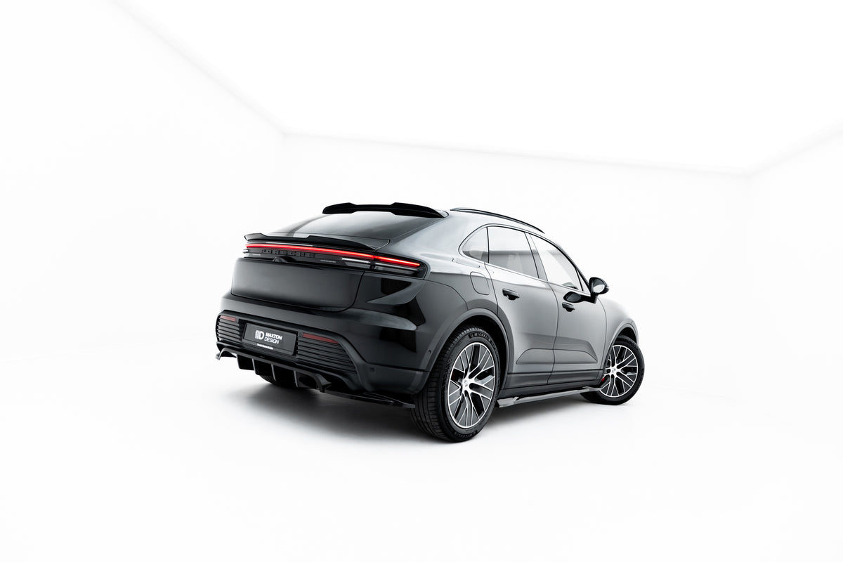 Höher Heckspoiler Lippe Porsche Macan EV Mk1 schwarz Hochglanz – Ansicht 5