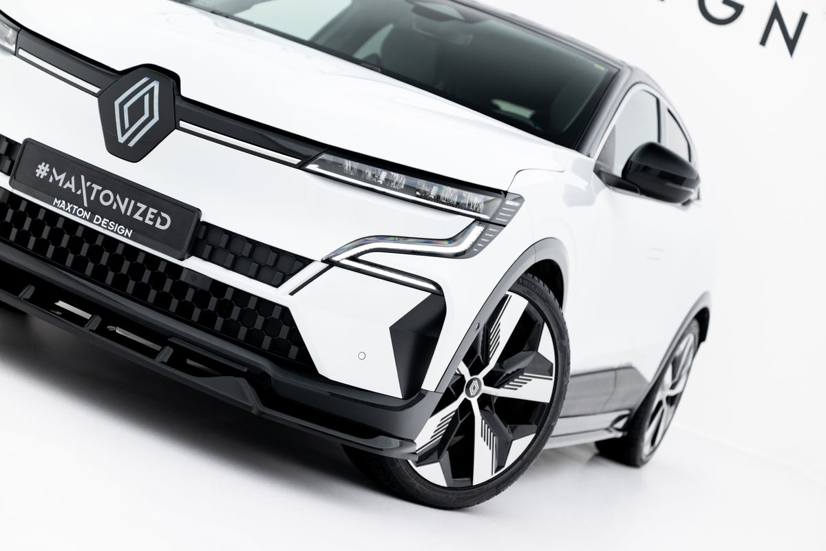 Street+ Spoilerlippe Front Ansatz passend für Renault Megane E-Tech Electric Mk1 schwarz Hochglanz – Ansicht 4
