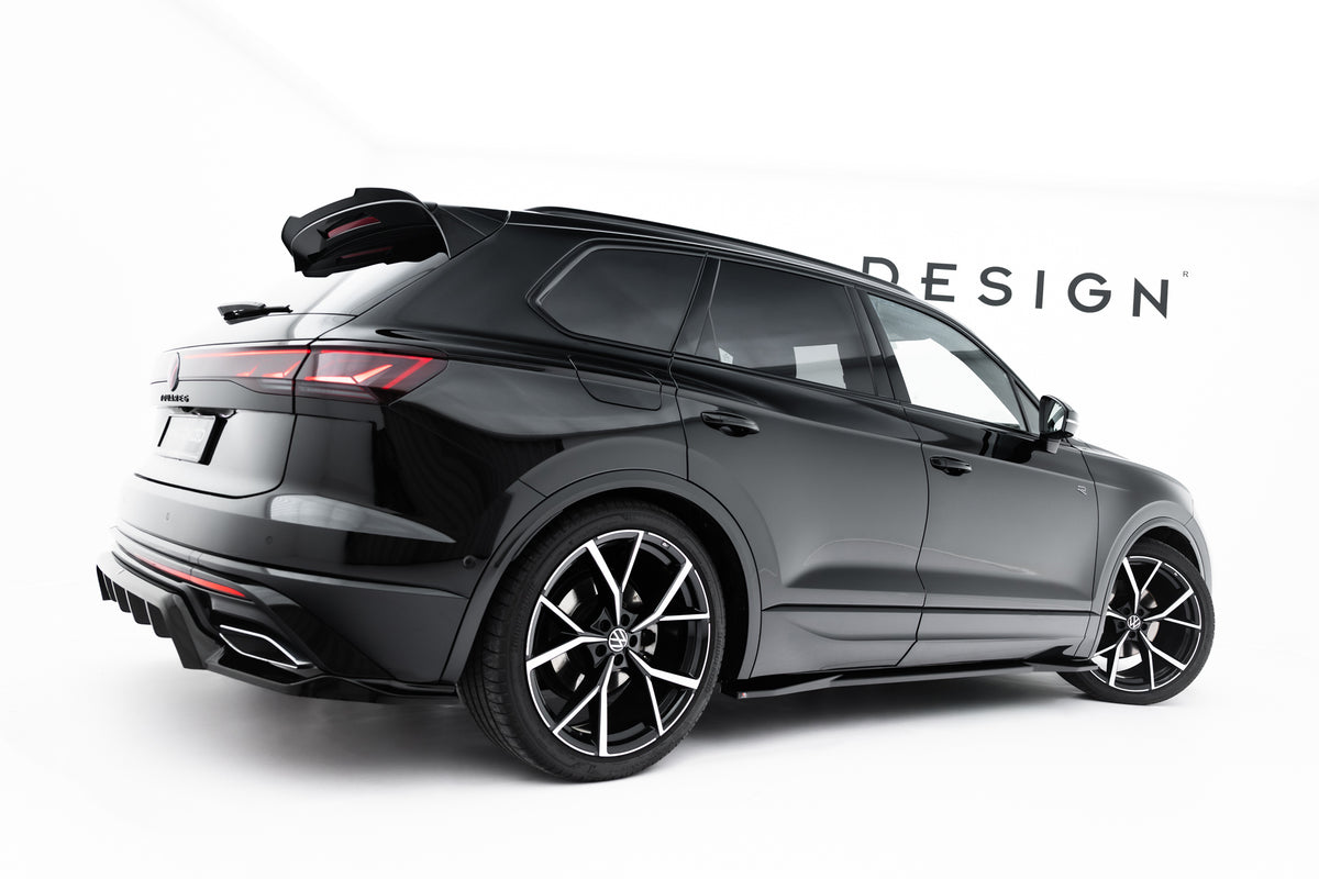 Street+ Seitenschweller Leisten passend für VW Touareg Elegance Mk3 Facelift schwarz Hochglanz – Ansicht 2