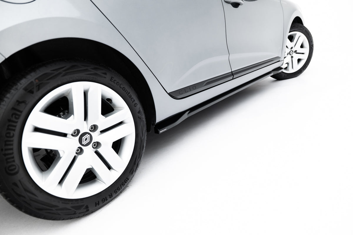 Street+ Seitenschweller Leisten passend für Renault Clio Mk5 Facelift schwarz Hochglanz – Ansicht 4