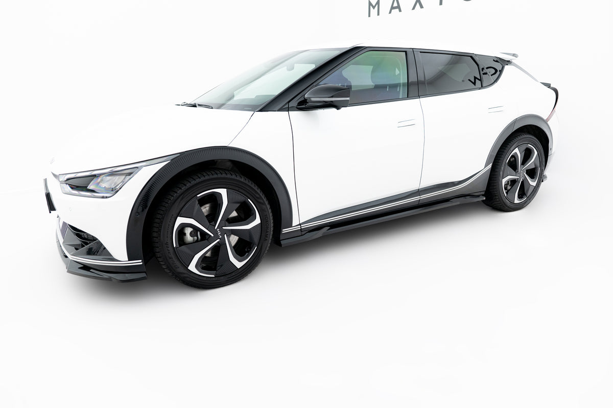 Street+ Seitenschweller Leisten passend für Kia EV6 Mk1 schwarz Hochglanz – Ansicht 3