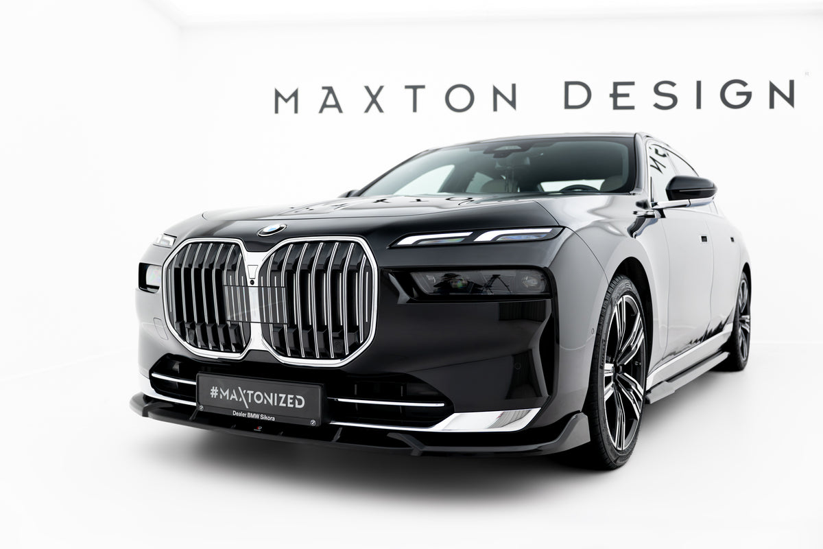 Street+ Spoilerlippe Front Ansatz V.1 passend für BMW 7 G70 schwarz Hochglanz – Ansicht 4