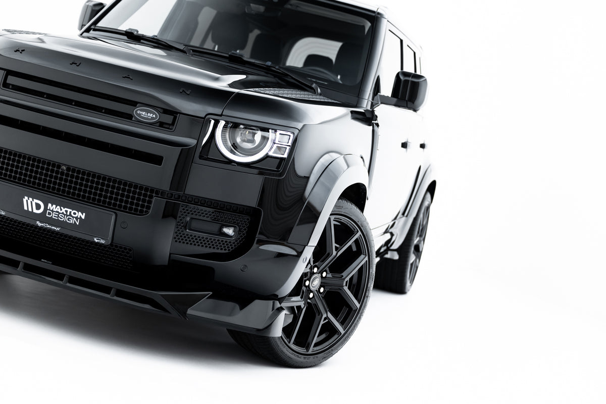Street+ Spoilerlippe Front Ansatz passend für Land Rover Defender Mk4 schwarz Hochglanz – Ansicht 7