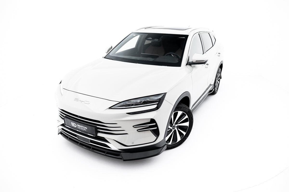 Street+ Spoilerlippe Front Ansatz V.1 passend für BYD Seal U Mk1 schwarz Hochglanz – Ansicht 2