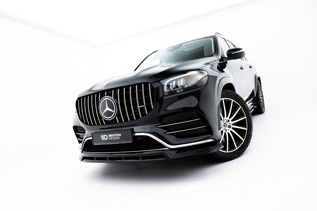 Street+ Spoilerlippe Front Ansatz V.2 passend für Mercedes-Benz GLS AMG-Line X167  schwarz Hochglanz – Ansicht 2