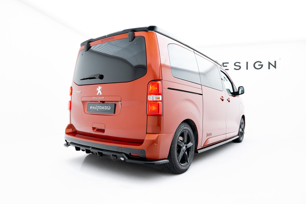 Street+ Mittlerer Diffusor RACE passend für Peugeot Partner Long Mk3 schwarz Hochglanz – Ansicht 6