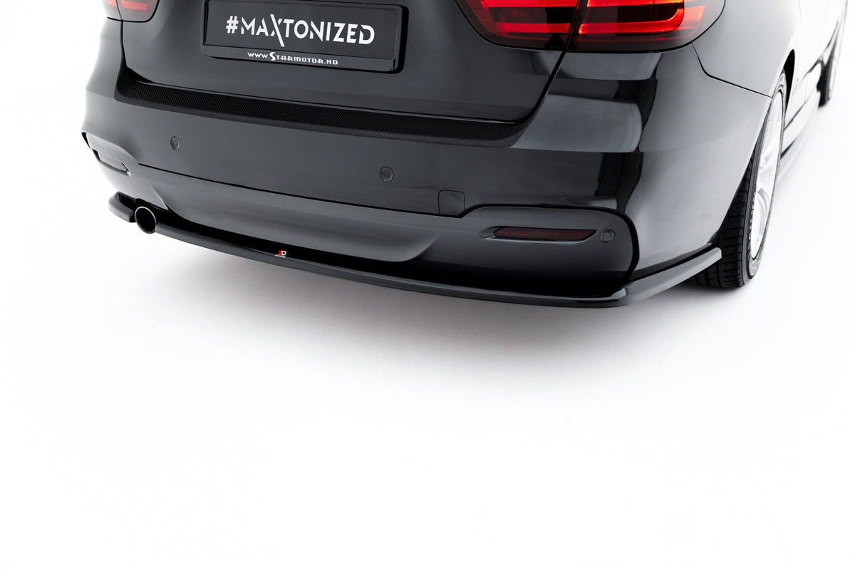 Heck Ansatz Flaps Diffusor V.2 passend für BMW 3er GT M-Paket F34 schwarz Hochglanz – Ansicht 1