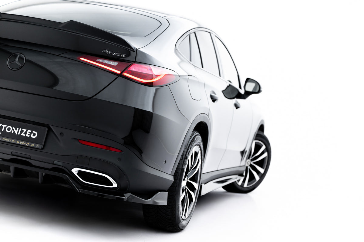 Street+ Mittlerer Diffusor RACE passend für Mercedes-Benz GLC Coupe C254 schwarz Hochglanz – Ansicht 4