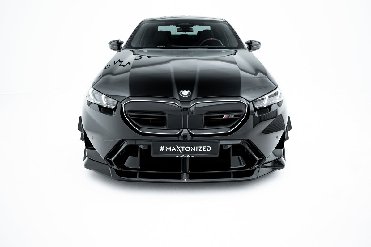 Street+ Spoilerlippe Front Ansatz V.2 passend für BMW M5 Limousine / Touring G90 schwarz Hochglanz – Ansicht 5
