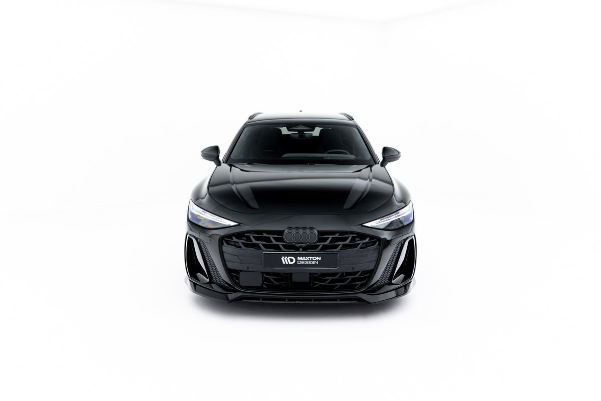 Street+ Spoilerlippe Front Ansatz V.1 passend für Audi A6 S-Line C9 schwarz Hochglanz – Ansicht 5