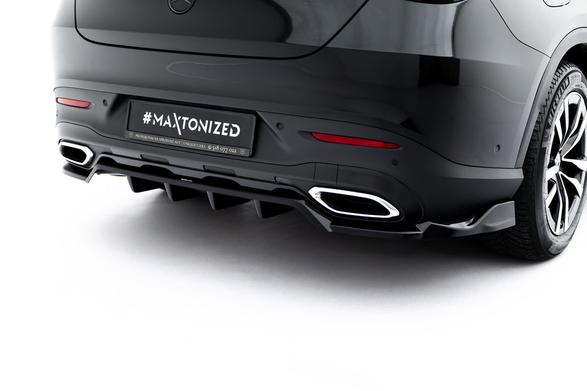 Street+ Mittlerer Diffusor RACE passend für Mercedes-Benz GLC Coupe C254 schwarz Hochglanz – Ansicht 3