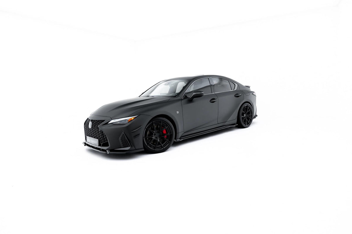 Street+ Seitenschweller Leisten passend für Lexus IS 500 Mk3 Facelift 2 (XE30) schwarz Hochglanz – Ansicht 3