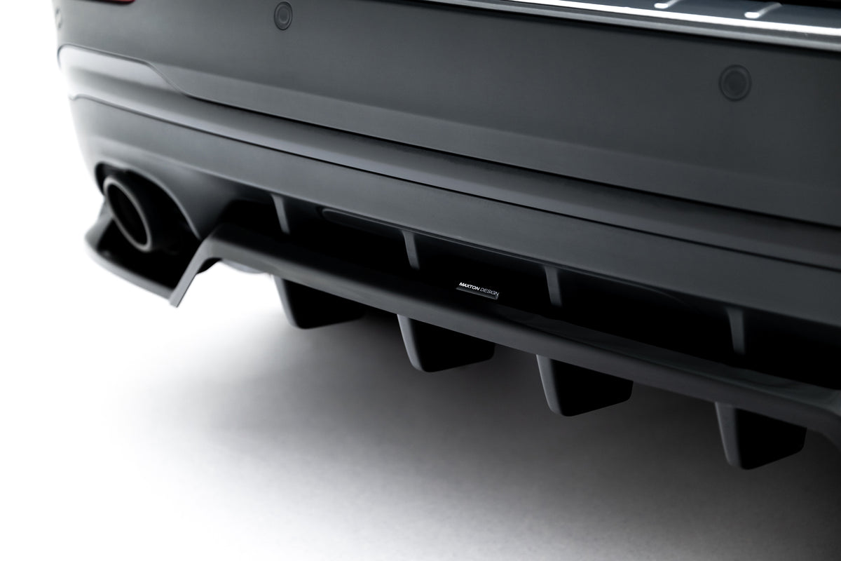 Street+ Mittlerer Diffusor RACE passend für Mercedes-AMG GLA 35 H247 Facelift schwarz Hochglanz – Ansicht 3