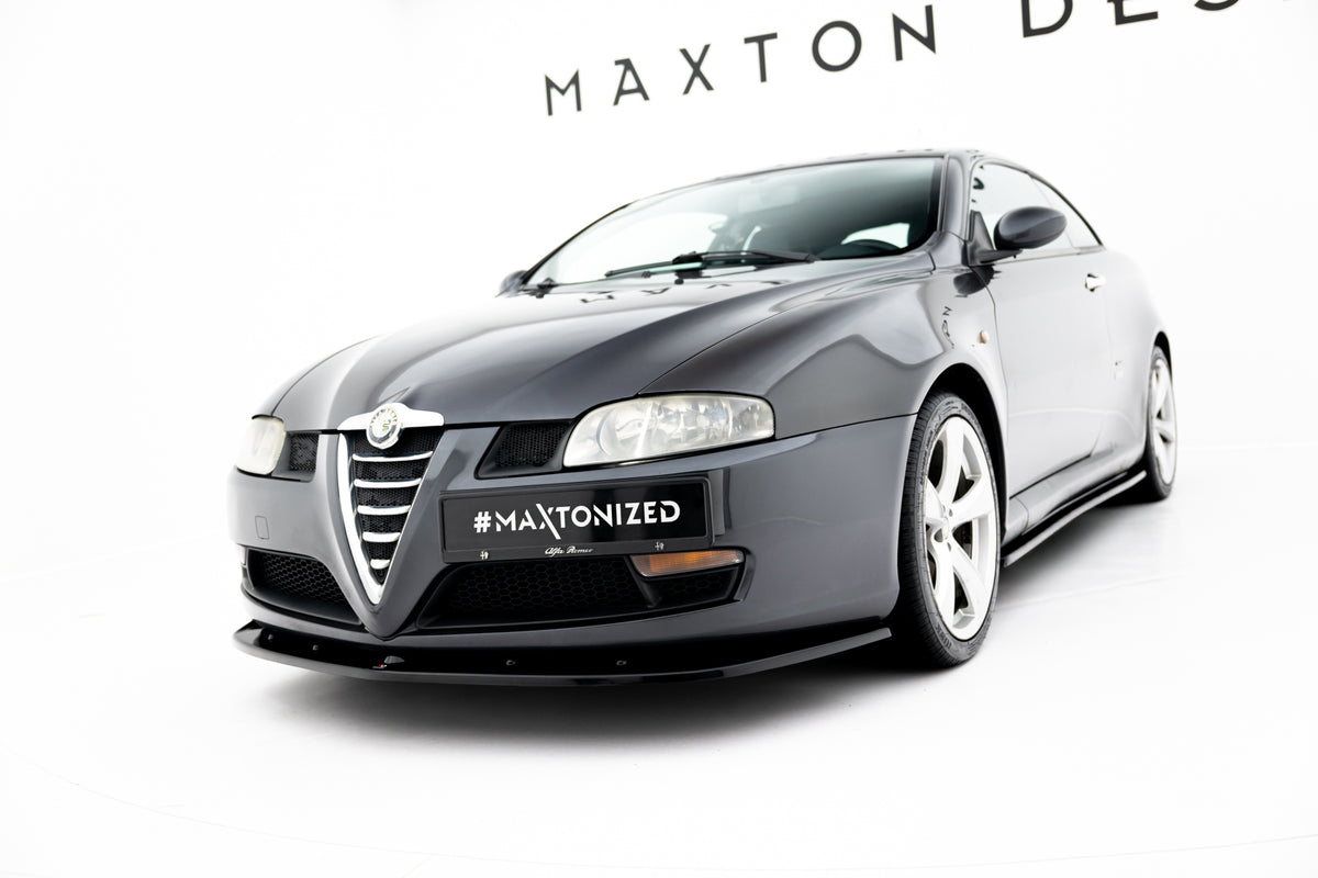 Street+ Spoilerlippe Front Ansatz V.1 passend für Alfa Romeo GT schwarz Hochglanz – Ansicht 4