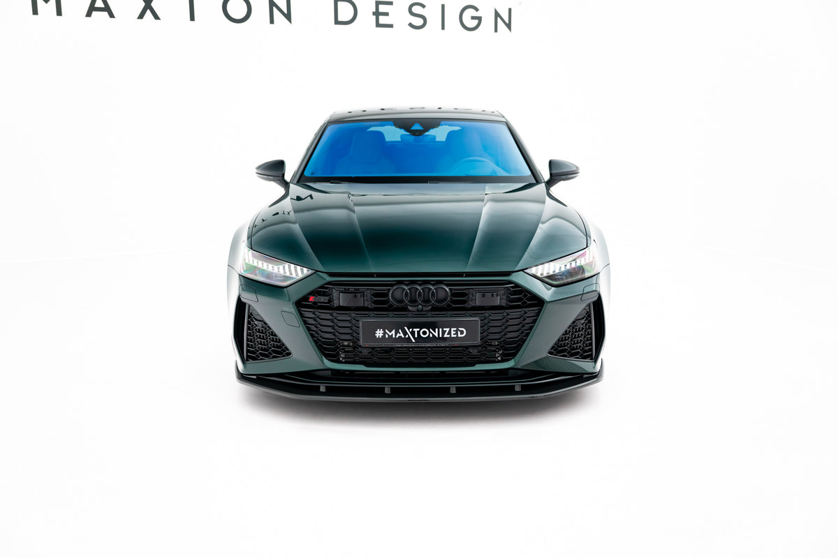 Prepreg Carbon Fiber Street+ Spoilerlippe Front Ansatz passend für Audi RS7 C8 – Ansicht 8