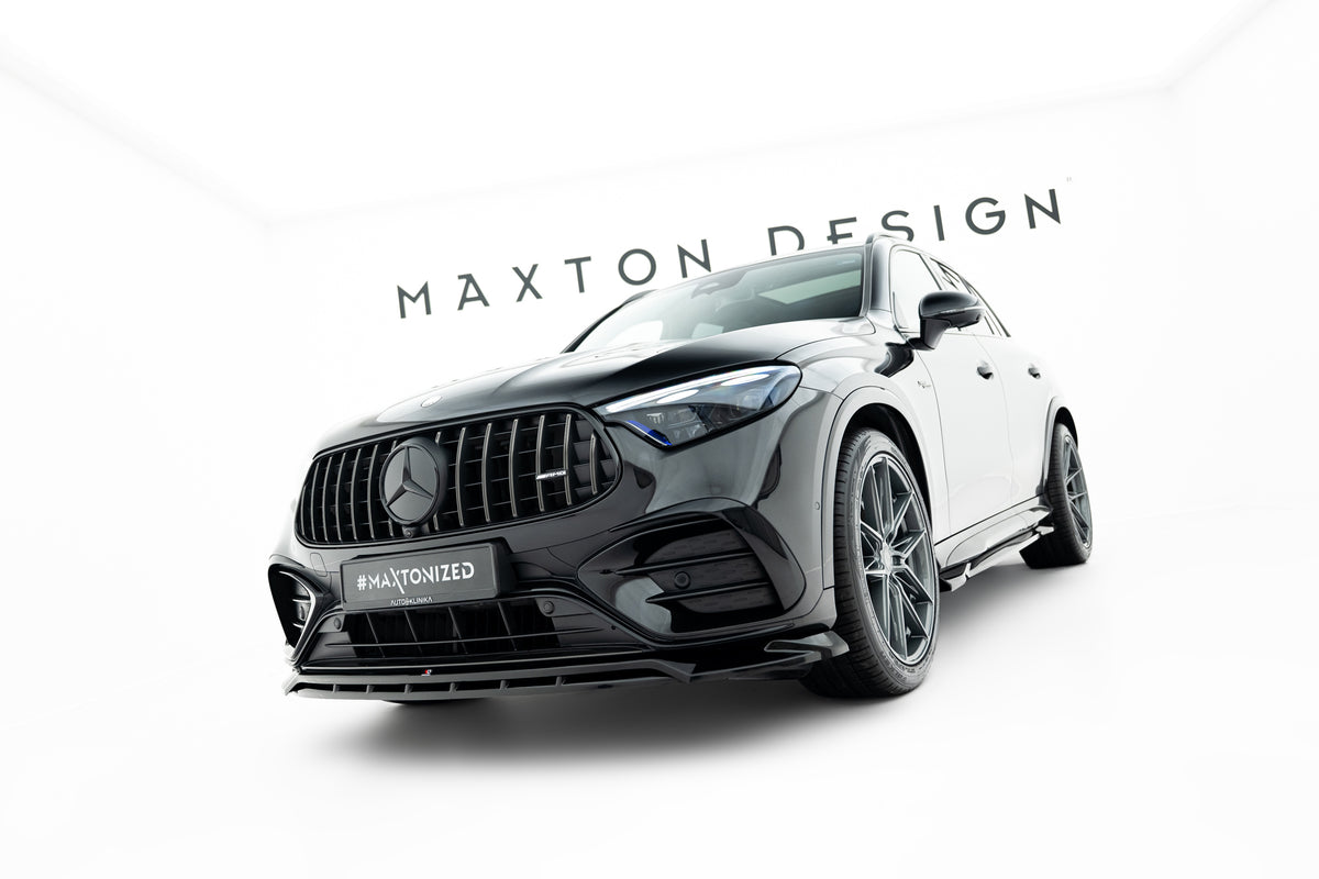 Street+ Spoilerlippe Front Ansatz passend für Mercedes-AMG GLC 43 X254 schwarz Hochglanz – Ansicht 4