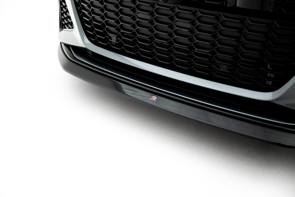 Street+ Spoilerlippe Front Ansatz V.3 passend für Audi RS6 C8 / C8 Facelift schwarz Hochglanz – Ansicht 3