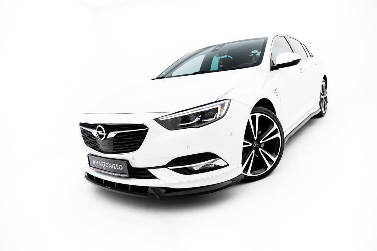 Street+ Spoilerlippe Front Ansatz passend für Opel Insignia OPC-Line Mk2 schwarz Hochglanz – Ansicht 1