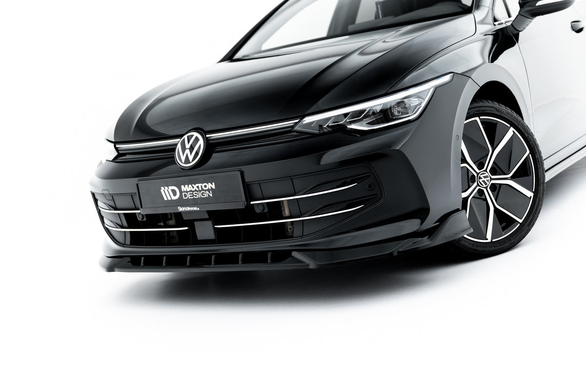Street+ Spoilerlippe Front Ansatz passend für VW Golf Variant Mk8 Facelift schwarz Hochglanz – Ansicht 1