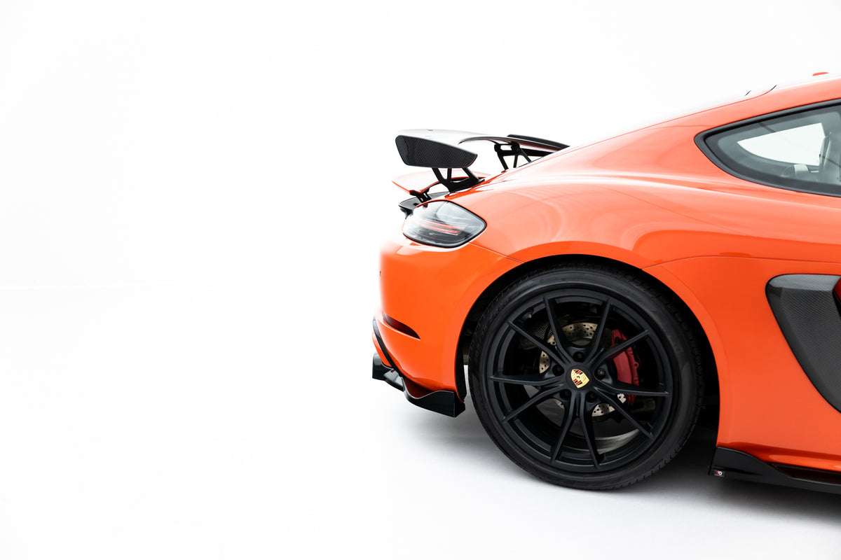 Street+ Mittlerer Diffusor RACE passend für Porsche 718 Cayman GTS 982c schwarz Hochglanz – Ansicht 5