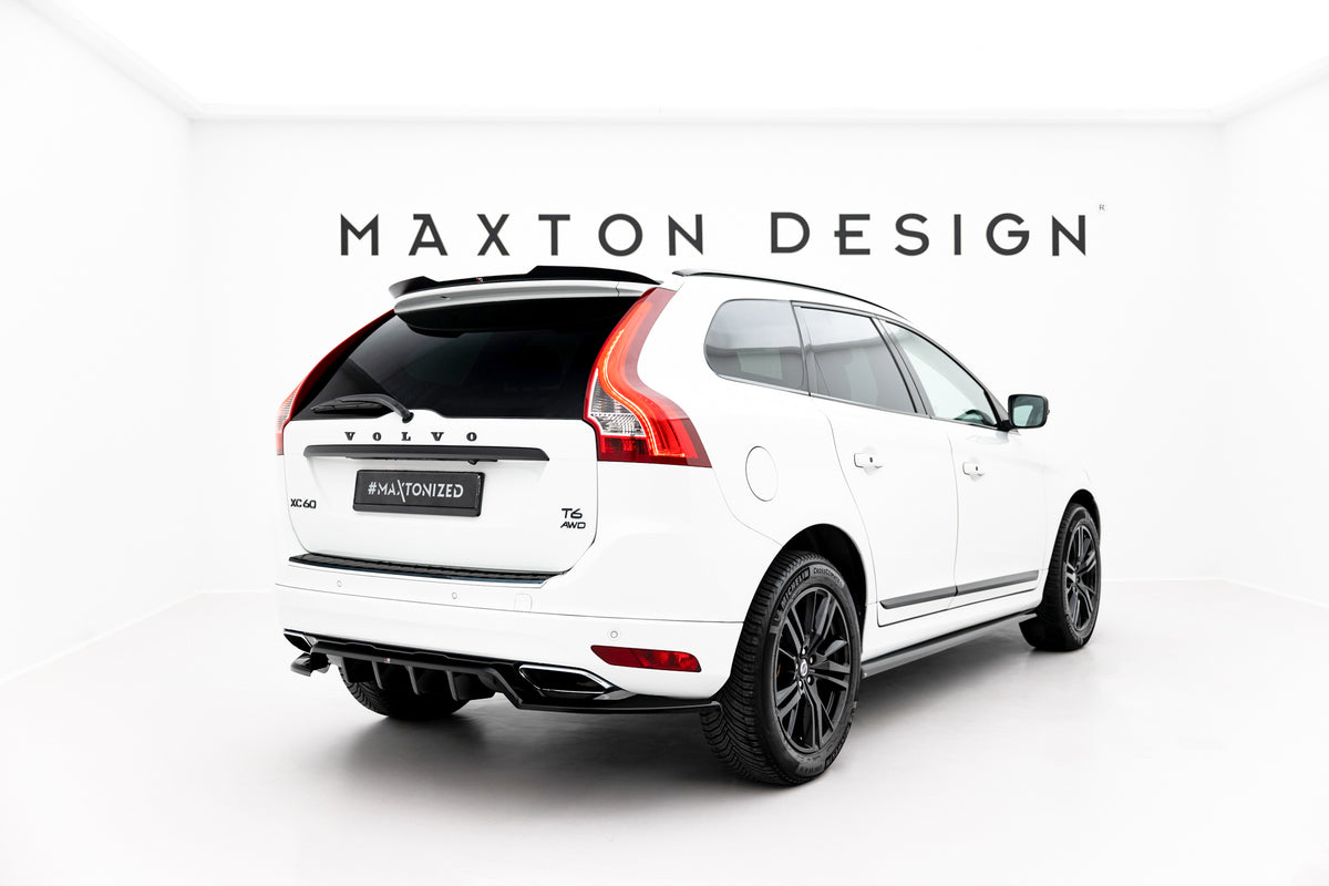 Street+ Mittlerer Diffusor RACE passend für Volvo XC60 Mk1 Facelift schwarz Hochglanz – Ansicht 2