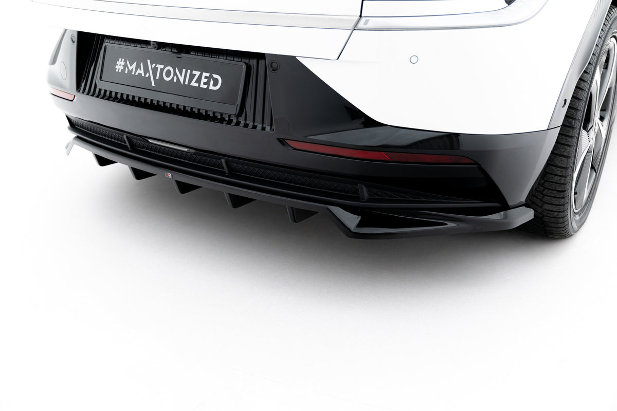Street+ Mittlerer Diffusor RACE passend für Kia EV6 Mk1 schwarz Hochglanz – Ansicht 1