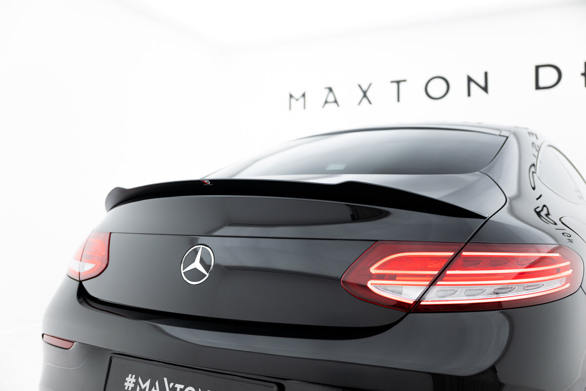 Heckspoiler Lippe Mercedes- Benz C Coupe AMG-Line C205  schwarz Hochglanz – Ansicht 1