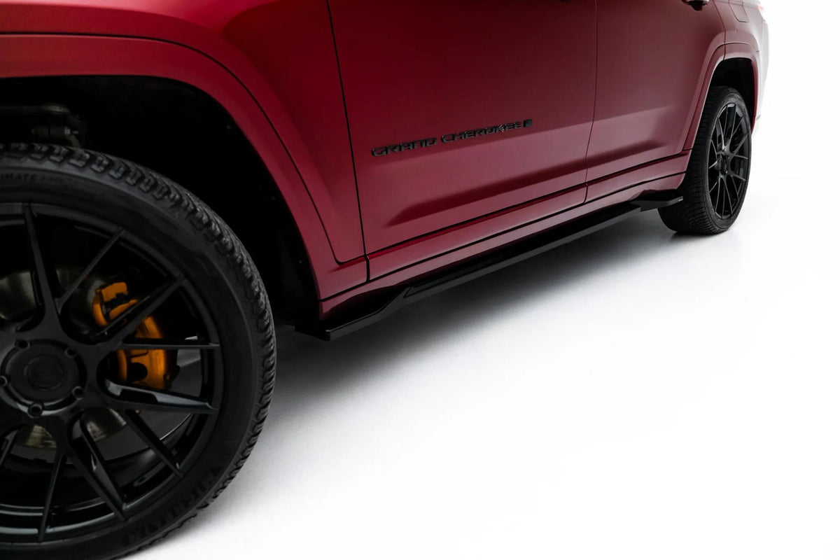 Street+ Seitenschweller Leisten passend für Jeep Grand Cherokee L Mk5 schwarz Hochglanz – Ansicht 3