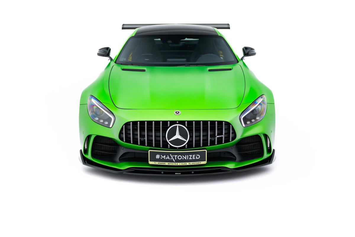 Street+ Spoilerlippe Front Ansatz passend für Mercedes-AMG GT R C190 Facelift schwarz Hochglanz – Ansicht 2