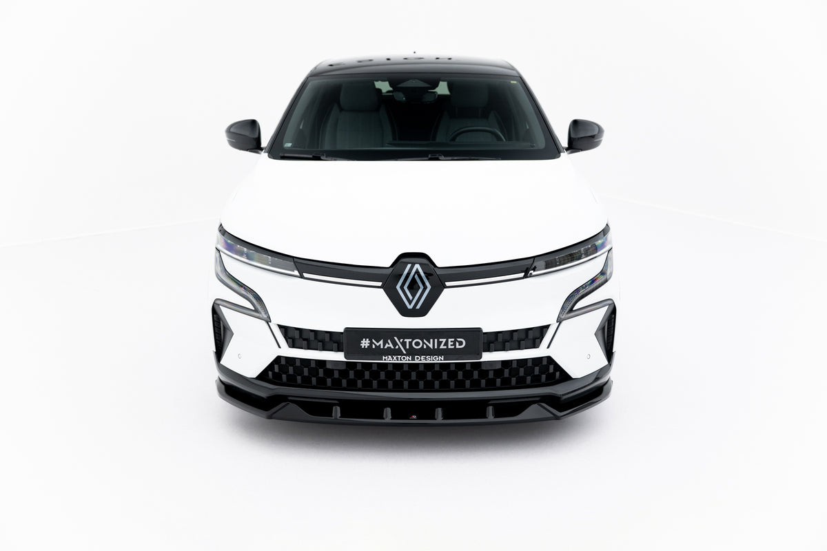 Street+ Spoilerlippe Front Ansatz passend für Renault Megane E-Tech Electric Mk1 schwarz Hochglanz – Ansicht 1