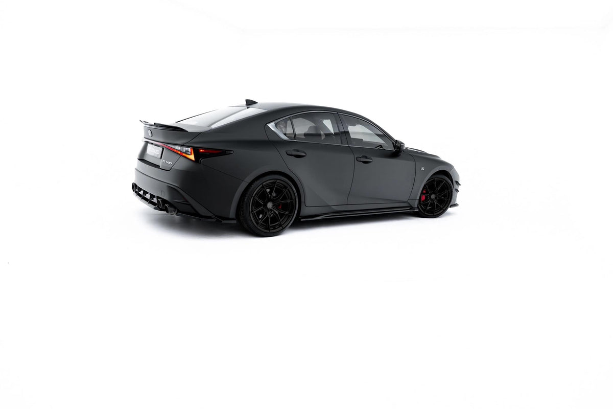 Street+ Seitenschweller Leisten passend für Lexus IS 500 Mk3 Facelift 2 (XE30) schwarz Hochglanz – Ansicht 2