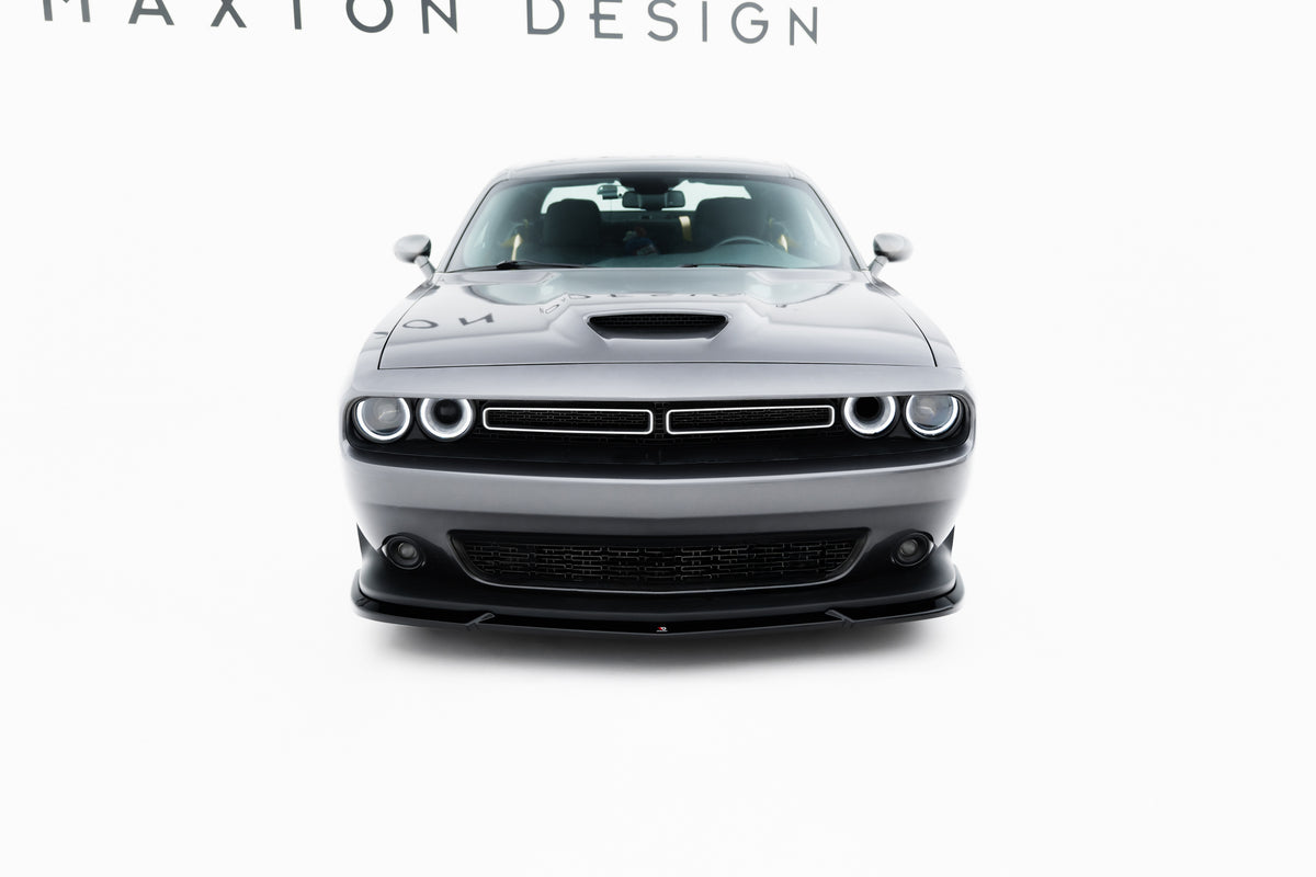 Street+ Spoilerlippe Front Ansatz passend für Dodge Challenger GT Mk3 Facelift schwarz Hochglanz – Ansicht 3
