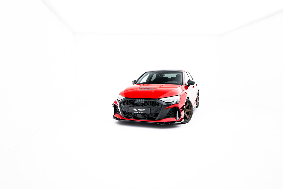 Prepreg Carbon Fiber Street+ Spoilerlippe Front Ansatz passend für Audi RS3 Limousine / Sportback 8Y Facelift – Ansicht 8
