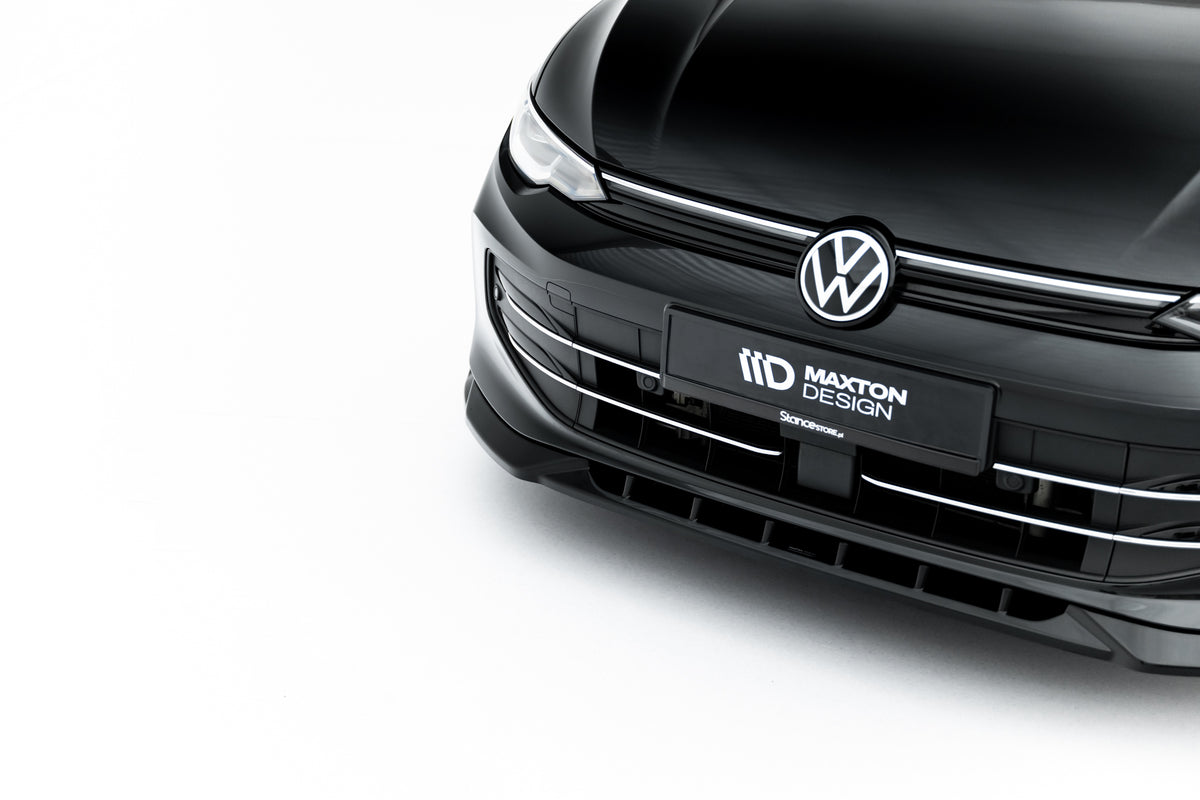 Street+ Spoilerlippe Front Ansatz passend für VW Golf Variant Mk8 Facelift schwarz Hochglanz – Ansicht 6